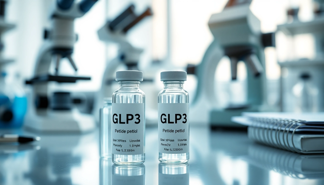 Analyze glp3 peptide samples in a professional lab setup for research and discovery.